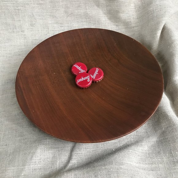 Handmade Solid Wood Serving or decorative plate